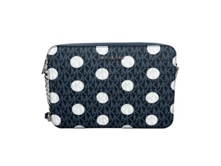 Vanrom East West Leather Zip Chain Crossbody Bag